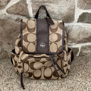 Coach backpack purse